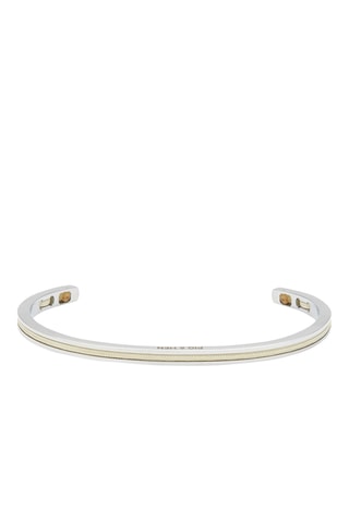 Pulseira rígida Navarch  - Branco e prateado