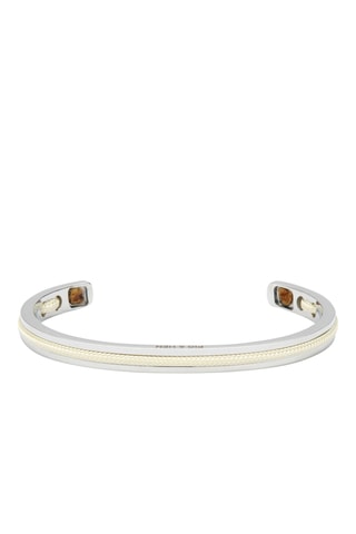 Pulseira rígida Navarch  - Branco e prateado