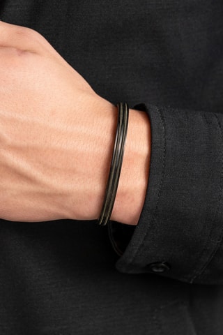 Pulseira rígida Navarch  - Preto