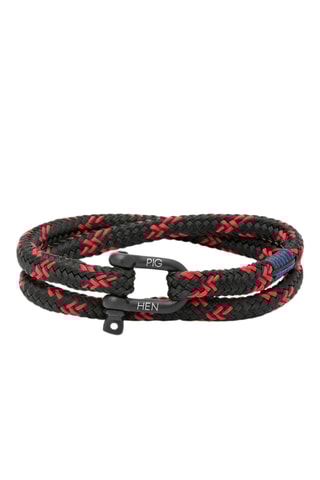 Pulseira Salty Steve - Preto e vermelho