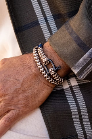 Pulseira Salty Steve - Castanho e marfim