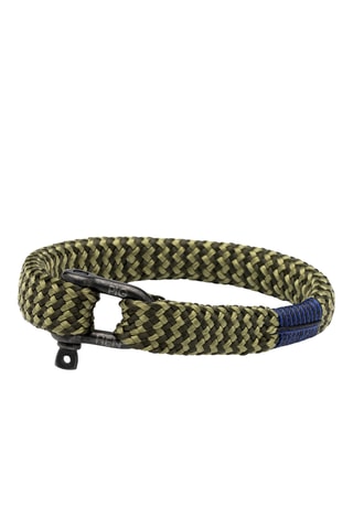 Pulseira Sharp Simon - Verde-azeitona e preto
