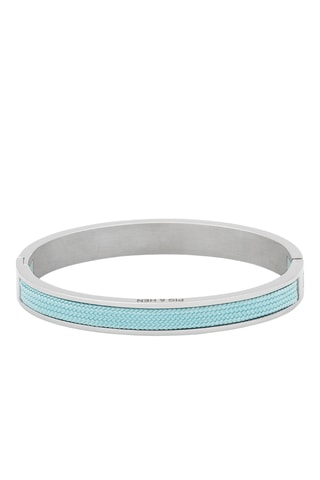 Pulseira rígida Emily - Azul-celeste e prateado