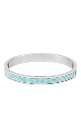 Pulseira rígida Emily - Turquesa e prateado