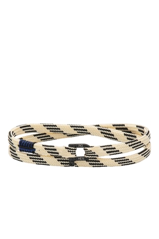Pulseira com várias fileiras Franky DBL - Marfim e preto