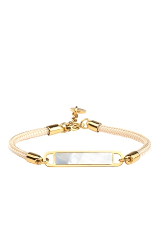 Pulseira Harriet - Bege e dourado