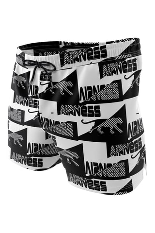  Short de bain Celerino 2 - Blanc et noir 