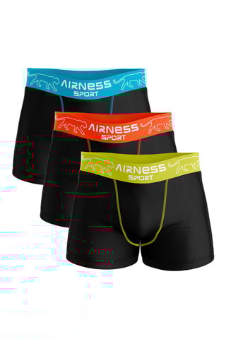 3 boxers Sport - Noir