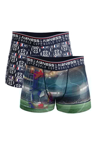 2 boxers World cup - Multicolore