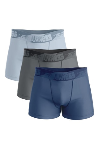 3 boxers - Bleu ciel, gris et bleu foncé