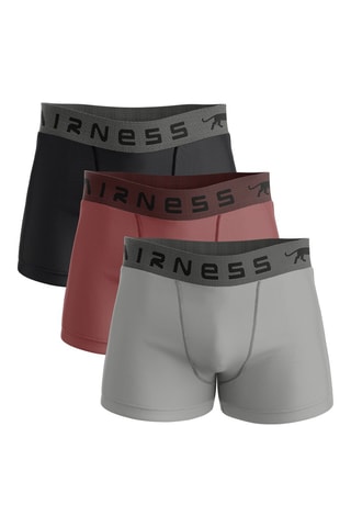 3 boxers - Noir, rouge et gris