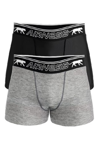 2 boxers - Noir et gris
