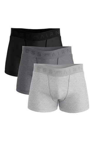 3 boxers - Noir et gris