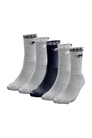 5 paires de chaussettes Panthère - Gris et bleu marine