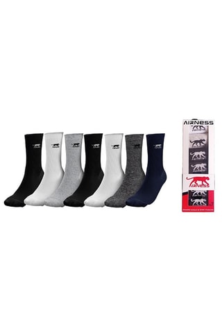 7 paires de chaussettes Airness City - Noir et gris