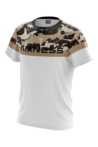  T-shirt Section - Blanc et beige 