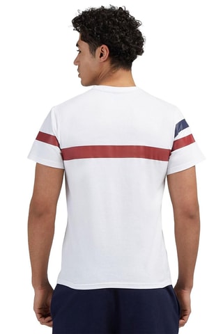  T-shirt Tricolore - Blanc 