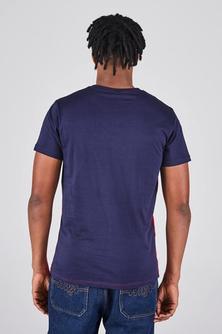 T-shirt Bren - Bleu et rouge
