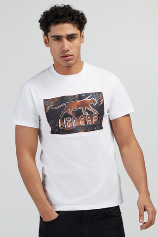 T-shirt Dino - Blanc et noir