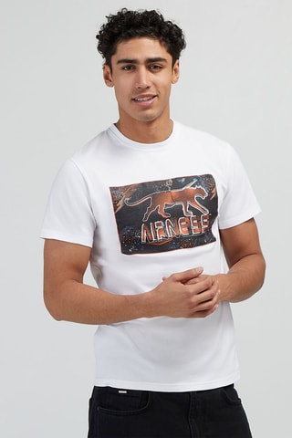 T-shirt Dino - Blanc et noir