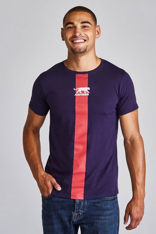 T-shirt Prince - Bleu marine et rouge