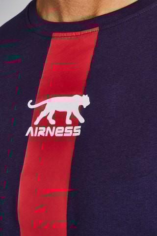 T-shirt Prince - Bleu marine et rouge