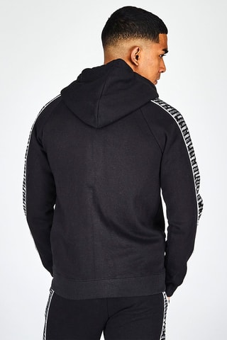 Sweat à capuche en coton biologique Shay - Noir et blanc