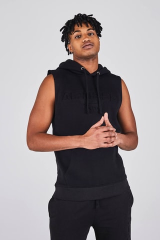 Sweat à capuche sans manches Jefferson - Noir