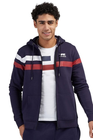  Sweat à capuche Tricolor - Bleu marine 
