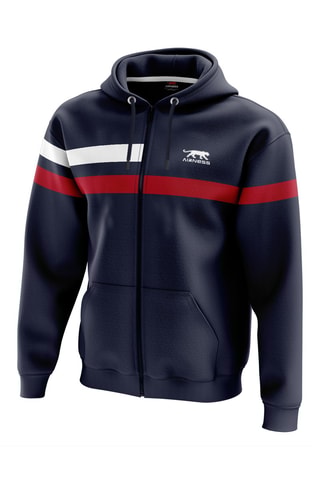  Sweat à capuche Tricolor - Bleu marine 