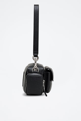 Sac porté épaule en cuir The Cargo Bag - Noir