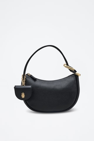 Sac porté épaule en cuir The Hobo Dual Bag - Noir