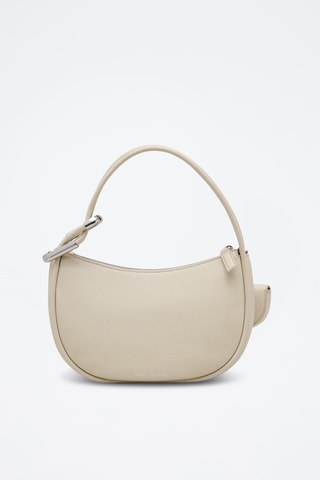 Sac porté épaule en cuir - Ecru