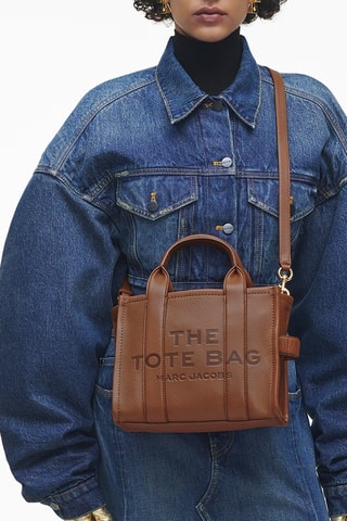 Sac à main en cuir The Small Tote - Marron