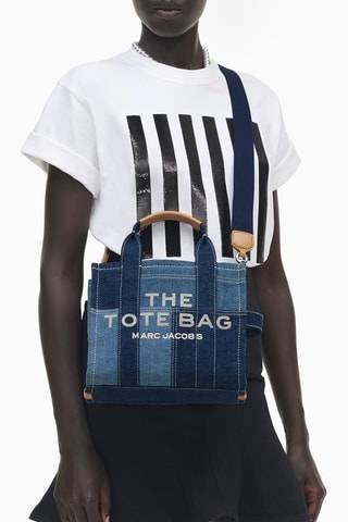 Sac à main en jean The Small Tote - Bleu