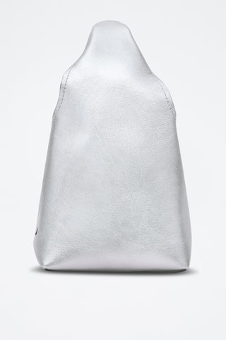 Sac à main en cuir The Mini Sack - Argenté