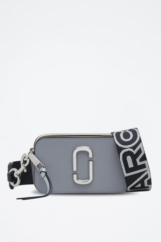 Sac bandoulière en cuir The Snapshot - Gris et argenté