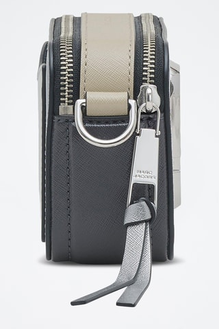 Sac bandoulière en cuir The Snapshot - Gris et argenté