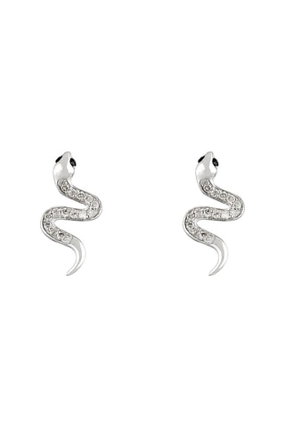 Puces Saly Or blanc et diamants