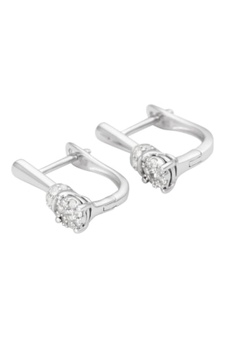 Boucles d'oreilles Sophie - Or blanc et diamants