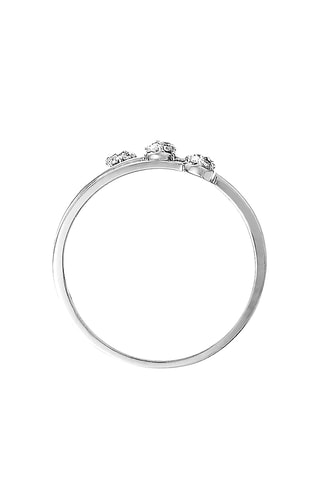 Aliança Triade Ouro branco e diamantes