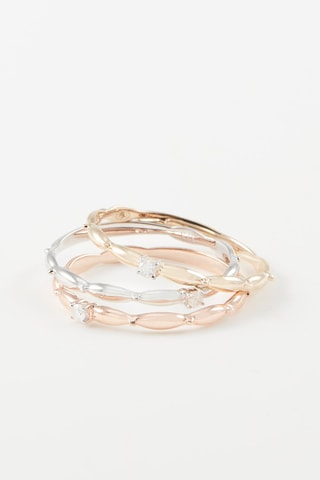 Bague Love for 3 - 
Or jaune, or blanc, or rose et diamants
