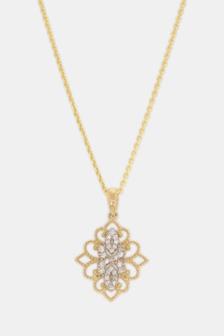 Pendentif Reflet d’Amour - Or jaune et diamants