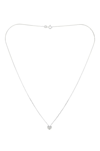 Pendentif Petit Coeur  Or blanc et diamants