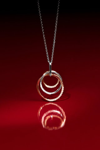Pendentif Virevolte Or rose, jaune, blanc et diamants