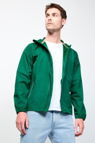Coupe-vent à capuche Manille - Vert foncé