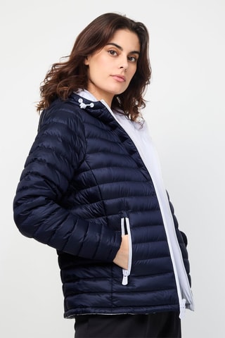 Blusão reversível Vienne - Branco e azul-marinho