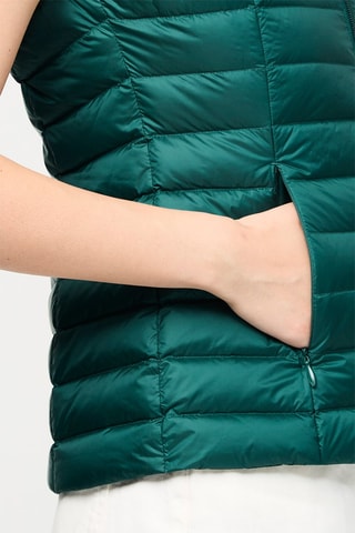 Colete acolchoado Seda - Verde-escuro