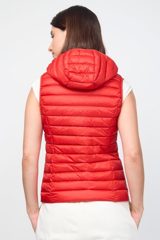 Colete acolchoado com capuz Mali - Vermelho