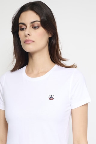 T-shirt droit en coton biologique Rosas - Blanc